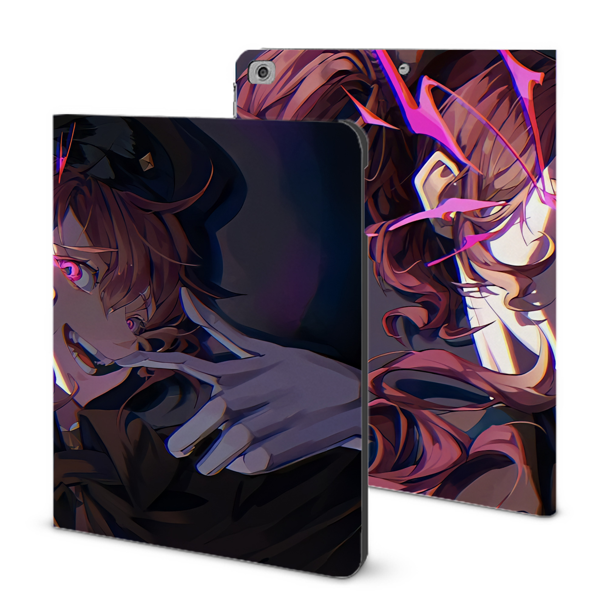 （画像用） 文豪ストレイドッグス Bungo Stray Dogs IPad ケース ブック型 PUレザー TPU 耐衝撃 軽量 薄型 ペン収納なし 全面保護 IPad 各モデル対応
